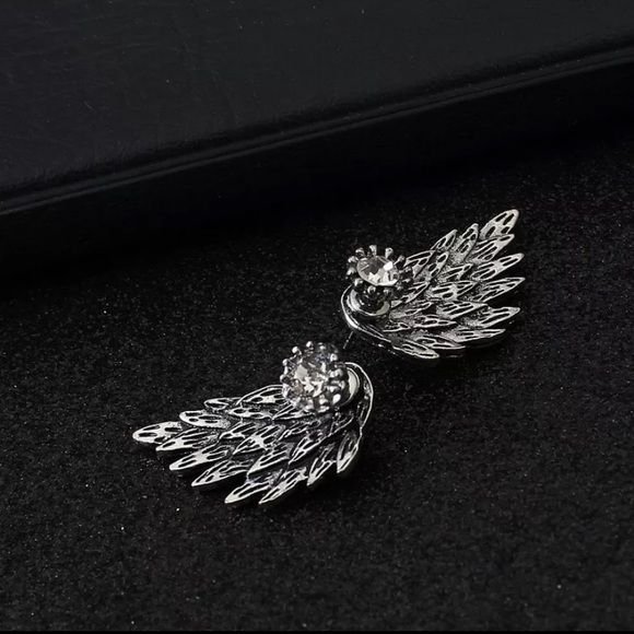 NEW Charm Earrings Water Droplets/angel Wings - Picture 5 of 5